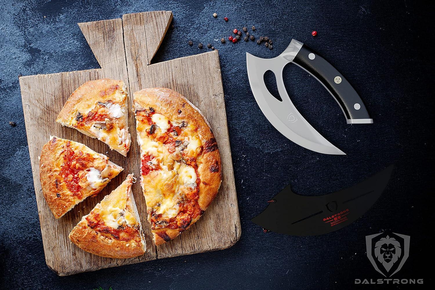 image:imageDalstrong Ulu Knife 65 inch Rocking Mincing Slicing Meat amp Herb Knife Shogun Series Elite Japanese AUS10V Super Steel Kitchen Knife Black G10 Handle wSheath