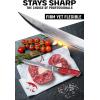 DALSTRONG Boning Knife – 8 inch – Shogun Series ELITE – Damascus AUS-10V Japanese Super Steel – Fillet Knife Gift – Meat Cutting, Carving, Bone, Trimming, Deboning – Black G10 Handle – Sheath Included(Red)