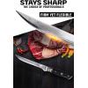 DALSTRONG Boning Knife – 8 inch – Shogun Series ELITE – Damascus AUS-10V Japanese Super Steel – Fillet Knife Gift – Meat Cutting, Carving, Bone, Trimming, Deboning – Black G10 Handle – Sheath Included(Black)
