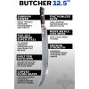 DALSTRONG Butcher Knife – 10 inch – Shogun Series ELITE – Japanese AUS-10V Super Steel – G10 Handle Cimitar Breaking Knife Gift – Vacuum Treated BBQ Brisket Knife – Sheath Included(12.5″)