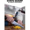 Dalstrong Chef Knife – 12 inch Long Blade – Shogun Series ELITE – Damascus – Japanese AUS-10V Super Steel Kitchen Knife – Black G10 Handle Cooking Knife – Razor Sharp Chef’s Knife – w/Sheath(7″ Chef)