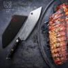 Dalstrong Hybrid Cleaver & Chef Knife – 12 inch Extra-Long Blade – Shogun Series ELITE – The ‘Crixus’ – Japanese AUS-10V Super Steel Kitchen Knife – Black Handle – Razor Sharp Knife – w/Sheath(8″ Chef Knife “The Crixus” Cleaver Hybrid)