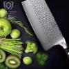 Dalstrong Meat Cleaver Knife – 7″ – Shogun Series ELITE – Razor Sharp – Japanese Super Steel – Damascus Knife – Hammered Finish – Heavy Duty Gift Cooking Knife – w/Sheath(7″ Cleaver)