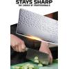 Dalstrong Meat Cleaver Knife – 7″ – Shogun Series ELITE – Razor Sharp – Japanese Super Steel – Damascus Knife – Hammered Finish – Heavy Duty Gift Cooking Knife – w/Sheath(7″ Cleaver)