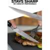 Dalstrong Non Serrated Steak Knives Set of 4-5 inch Straight Blade Steak Knife Set – Sheaths – AUS-10V Japanese Steel – Black G10 Handle – Shogun Series Elite – Dinner Set Cuchillos para Carne