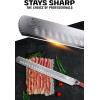 Dalstrong Ultimate Slicer Sujihiki Knife – 10.5 inch – Shogun Series ELITE – The Tokugawa – Damascus Slicing Knife – AUS-10V Japanese Super Steel Kitchen Slicer Saya – Kitchen Knife – Sheath Included(Red)