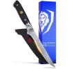 DALSTRONG Boning Knife – 8 inch – Shogun Series ELITE – Damascus AUS-10V Japanese Super Steel – Fillet Knife Gift – Meat Cutting, Carving, Bone, Trimming, Deboning – Black G10 Handle – Sheath Included(Black)