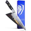Dalstrong Chef Knife – 12 inch Long Blade – Shogun Series ELITE – Damascus – Japanese AUS-10V Super Steel Kitchen Knife – Black G10 Handle Cooking Knife – Razor Sharp Chef’s Knife – w/Sheath(7″ Chef)