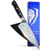 Dalstrong Chef Knife – 12 inch Long Blade – Shogun Series ELITE – Damascus – Japanese AUS-10V Super Steel Kitchen Knife – Black G10 Handle Cooking Knife – Razor Sharp Chef’s Knife – w/Sheath(6″ Chef)