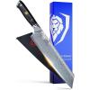 Dalstrong Chef Knife – 12 inch Long Blade – Shogun Series ELITE – Damascus – Japanese AUS-10V Super Steel Kitchen Knife – Black G10 Handle Cooking Knife – Razor Sharp Chef’s Knife – w/Sheath(8.5″ Chef Kiritsuke)