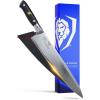 Dalstrong Chef Knife – 12 inch Long Blade – Shogun Series ELITE – Damascus – Japanese AUS-10V Super Steel Kitchen Knife – Black G10 Handle Cooking Knife – Razor Sharp Chef’s Knife – w/Sheath(9.5″ Chef)