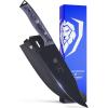 image:imageDalstrong Chef Knife  8 inch  Delta Wolf Series Knife  UltraThin amp Zero Friction Blade  HC Steel Chefs Knife  Black Titanium Nitride Coating  G10 Camo Handle  Leather Sheath8 inch