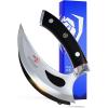 Dalstrong Ulu Knife – 6.5 inch – Rocking, Mincing, Slicing Meat & Herb Knife – Shogun Series Elite – Japanese AUS-10V Super Steel Kitchen Knife – Black G10 Handle – w/Sheath