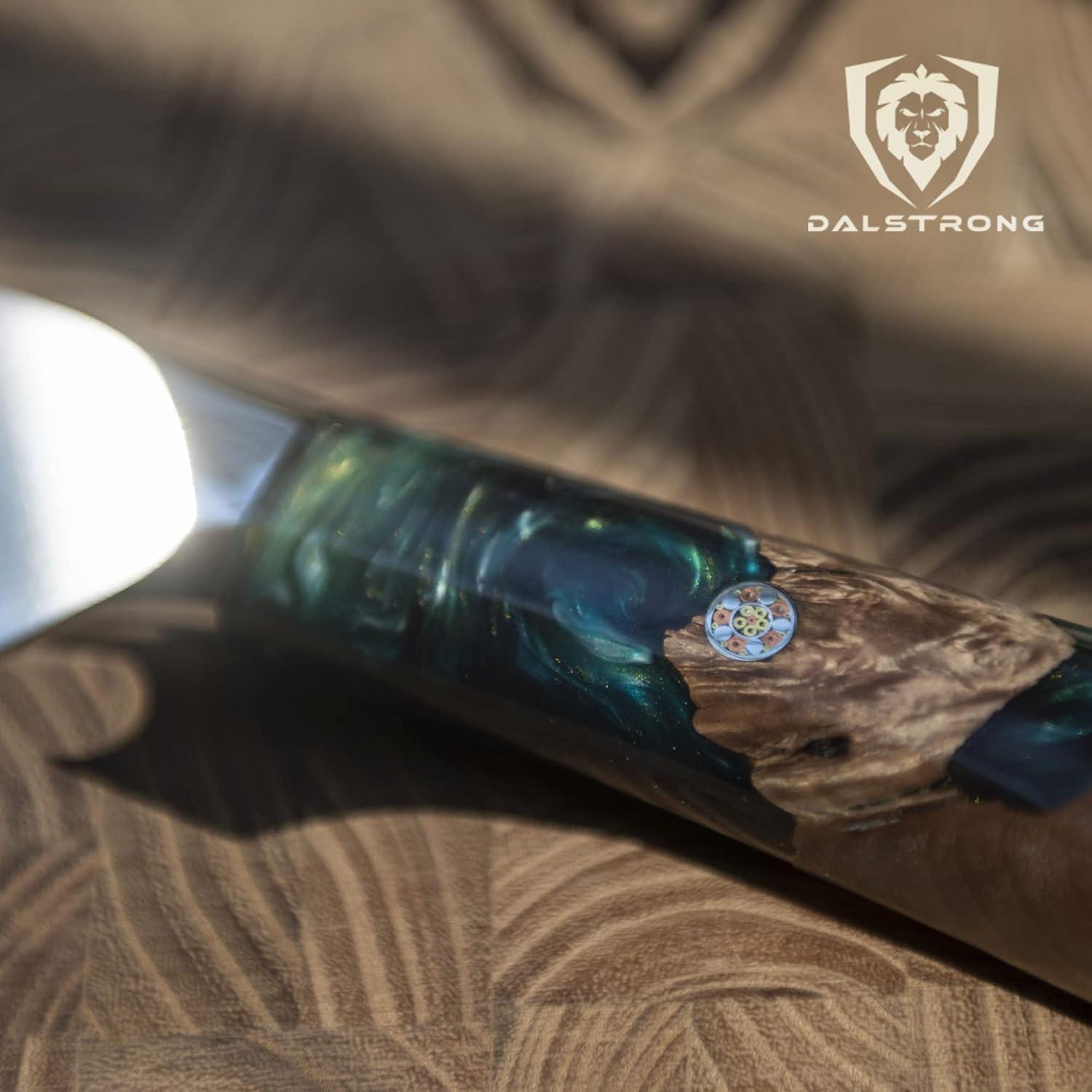 image:imageDalstrong Fillet Knife 65 inch Valhalla Series 9CR18MOV HC Steel Celestial Resin amp Wood Handle Gift Kitchen Knife Meat Cutting Carving Bone Deboning Boning Leather Sheath6 Piranha