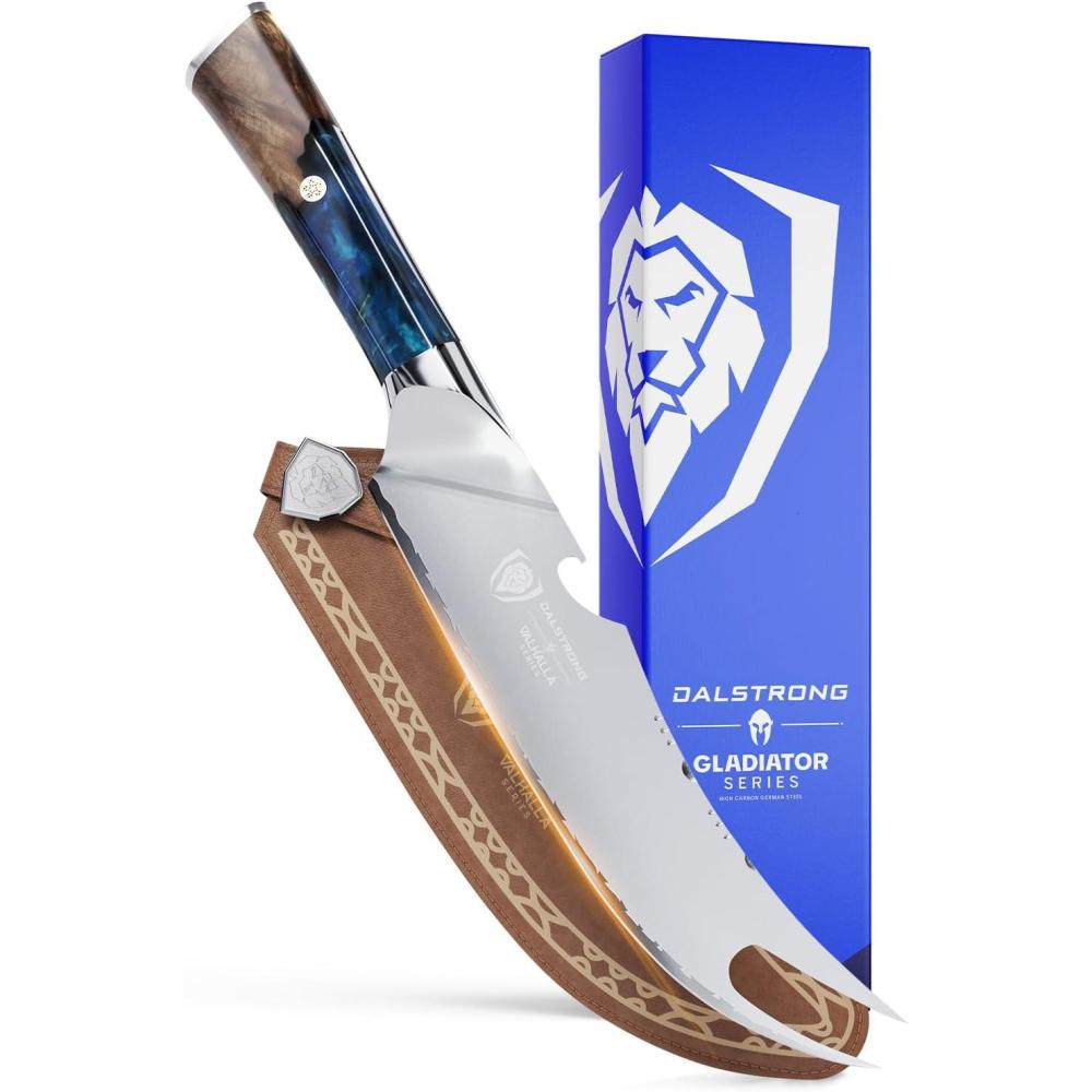 image:imageDalstrong Santoku Knife 7 inch Valhalla Series 9CR18MOV High Carbon Steel Vegetable Knife Celestial Resin amp Wood Handle Asian Cooking Knife Premium Kitchen Knife Gift wLeather Sheath8 Pitmaster