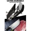 Dalstrong 7″ Butcher Meat Cleaver Knife-Gladiator Series-Razor Sharp – Forged High Carbon German Steel Giftable Kitchen Knife – Black Handle-w/Sheath- NSF Certified(9″ Ravager Cleaver)
