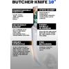 Dalstrong Butcher Knife – 10 inch – Valhalla Series – 9CR18MOV HC Steel Kitchen Knife – Celestial Resin & Wood Handle – Razor Sharp Breaking Knife Gift- Heavy Duty – BBQ Meat Slicer – w/Leather Sheath(Butcher)