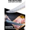 Dalstrong Butcher Knife – 10 inch – Valhalla Series – 9CR18MOV HC Steel Kitchen Knife – Celestial Resin & Wood Handle – Razor Sharp Breaking Knife Gift- Heavy Duty – BBQ Meat Slicer – w/Leather Sheath(Butcher)