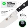 Dalstrong Chef Knife – 8 inch Blade – Forged HC German Steel Chef’s Knife – Full Tang – Black G10 Handle – Gladiator Series ELITE – Razor Sharp Kitchen – Professional – Sheath – NSF Certified(.ELITE Black)