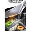 Dalstrong Chef Knife – 8 inch Blade – Forged HC German Steel Chef’s Knife – Full Tang – Black G10 Handle – Gladiator Series ELITE – Razor Sharp Kitchen – Professional – Sheath – NSF Certified(Wood)