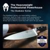 Dalstrong Chef Knife – 8 inch Blade – Forged HC German Steel Chef’s Knife – Full Tang – Black G10 Handle – Gladiator Series ELITE – Razor Sharp Kitchen – Professional – Sheath – NSF Certified(.ELITE Black)