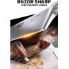 Dalstrong Chef Knife – 8 inch Blade – Forged HC German Steel Chef’s Knife – Full Tang – Black G10 Handle – Gladiator Series ELITE – Razor Sharp Kitchen – Professional – Sheath – NSF Certified(Glacial White)