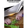 Dalstrong Chef Knife – 8 inch Blade – Forged HC German Steel Chef’s Knife – Full Tang – Black G10 Handle – Gladiator Series ELITE – Razor Sharp Kitchen – Professional – Sheath – NSF Certified(Dalstrong Blue)