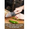 Dalstrong Chef & Cleaver Hybrid Knife – The ‘Crixus’ – 8 inch – Valhalla Series – 9CR18MOV HC Steel – Celestial Resin & Wood Handle – Razor Sharp Chef’s Knife – w/Leather Sheath(White)