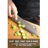 Dalstrong Chef & Cleaver Hybrid Knife – The ‘Crixus’ – 8 inch – Valhalla Series – 9CR18MOV HC Steel – Celestial Resin & Wood Handle – Razor Sharp Chef’s Knife – w/Leather Sheath(Celestial)