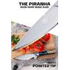 Dalstrong Fillet Knife – 6.5 inch – Valhalla Series – 9CR18MOV HC Steel – Celestial Resin & Wood Handle Gift Kitchen Knife – Meat Cutting, Carving, Bone, Deboning, Boning – Leather Sheath(6″ Piranha)