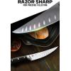 Dalstrong Fillet Knife – 7 inch Flexible Blade – Gladiator Series Elite – High Carbon German Steel – Black G10 Handle Boning Knife – w/Two Sheaths – Razor Sharp Kitchen Knife Gift – NSF Certified(6″ Fillet)