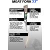 Dalstrong Meat Fork – 7.7 inch – Valhalla Series – High Carbon Steel BBQ – Professional Barbecue Carving Fork- Celestial Resin & Wood Handle – Kitchen Utensils – Two Pronged Fork