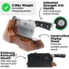 Dalstrong Obliterator Meat Cleaver Knife 9 inch – Wood Stand & Sheath – 3lbs 6mm Thick Butcher Knife – 7CR17MOV Carbon Steel – Gladiator Series R – Heavy Duty Chopping Knife – G10 Handle Chef’s Knife
