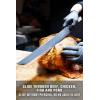 Dalstrong Slicing Knife – 12 Inch Slicer – Valhalla Series – 9CR18MOV HC Steel – Red Resin & Wood Handle – Razor Sharp – Carving, BBQ, Brisket – With Leather(Celestial)