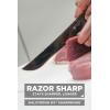 Dalstrong Slicing Knife – 12 Inch Slicer – Valhalla Series – 9CR18MOV HC Steel – Red Resin & Wood Handle – Razor Sharp – Carving, BBQ, Brisket – With Leather(Black)