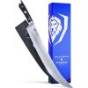 Dalstrong Butcher Knife 12 inch Carving Knife – Forged High-Carbon German Steel – Sheath – Gladiator Series Elite – Meat Cutting Brisket Knife – Razor Sharp Set Meat Kitchen Knife – NSF(14″)
