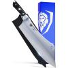Dalstrong Chef & Cleaver Hybrid Knife – 12 inch Extra-Large – The Crixus – Gladiator Series Elite – HC German Steel – G10 Handle – Heavy Duty – w/Sheath – NSF Certified(12″)