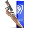 Dalstrong Fillet Knife – 6.5 inch – Valhalla Series – 9CR18MOV HC Steel – Celestial Resin & Wood Handle Gift Kitchen Knife – Meat Cutting, Carving, Bone, Deboning, Boning – Leather Sheath(7″ Fillet Flexible)