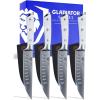 Dalstrong Non Serrated Steak Knives Set of 4-5 inch Straight Blade Steak Knife Set – Sheaths – Forged German Steel – Black G10 Handle – Gladiator Series Elite – Dinner Set – NSF Cuchillos para Carne(White)