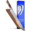 Dalstrong Slicing Knife – 12 Inch Slicer – Valhalla Series – 9CR18MOV HC Steel – Red Resin & Wood Handle – Razor Sharp – Carving, BBQ, Brisket – With Leather(Red)