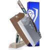 Dalstrong Valhalla Series 7 Inch HC Steel Meat Cleaver – Razor Sharp Knife – Celestial Resin & Wood Handle – Heavy Duty Slicer – Leather Sheath(9″ Obliterator)