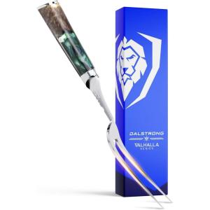 Dalstrong Meat Fork – 7.7 inch – Valhalla Series – High Carbon Steel BBQ – Professional Barbecue Carving Fork- Celestial Resin & Wood Handle – Kitchen Utensils – Two Pronged Fork