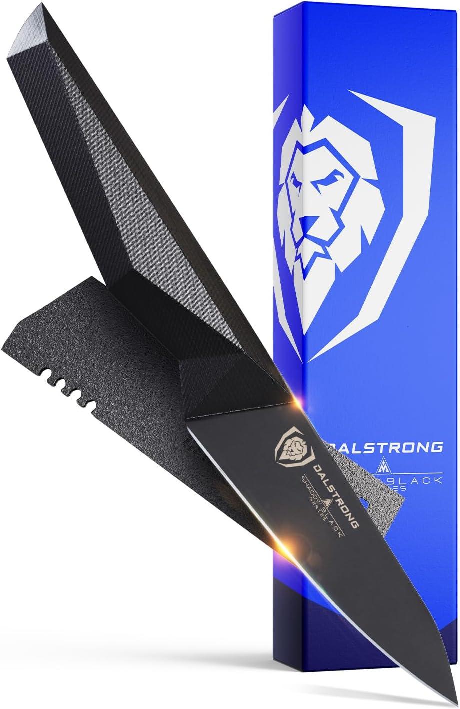 image:imageDalstrong Birds Beak Paring Knife 275 inch Shadow Black Series Black Titanium Nitride Coated High Carbon 7CR17MOVX Vacuum Treated Steel Cooking Kitchen Chef Knife Sheath NSF CertifiedBlack Titanium Nitride Coated