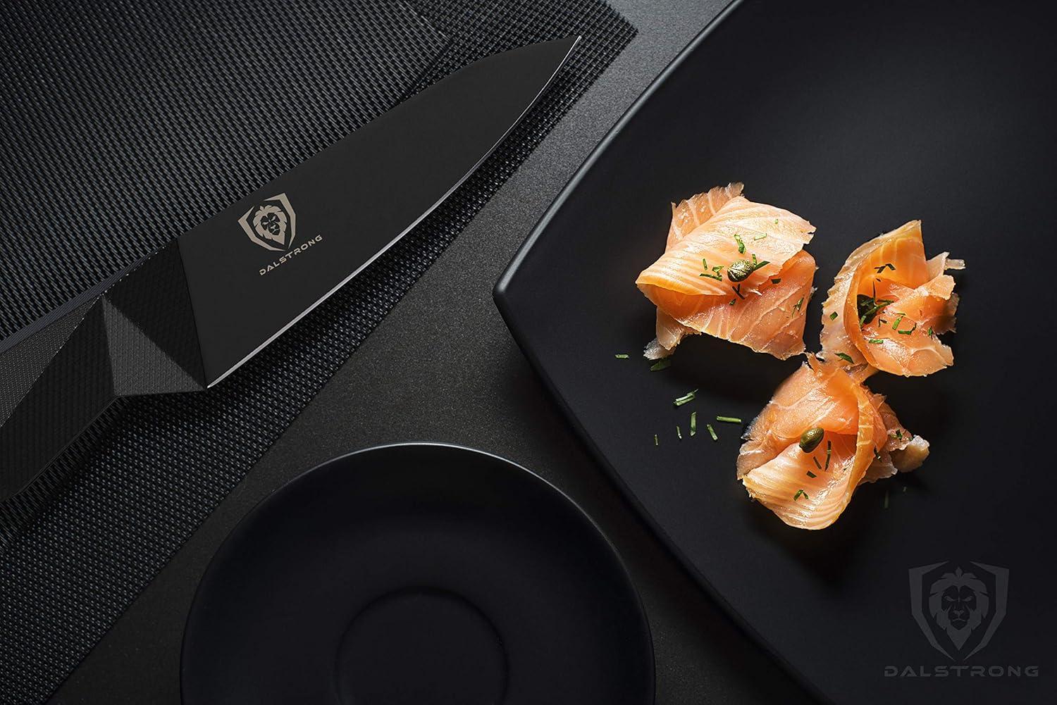 image:imageDalstrong Birds Beak Paring Knife 275 inch Shadow Black Series Black Titanium Nitride Coated High Carbon 7CR17MOVX Vacuum Treated Steel Cooking Kitchen Chef Knife Sheath NSF CertifiedBlack Titanium Nitride Coated