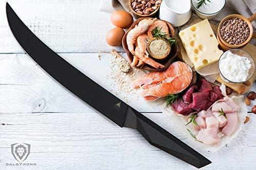 image:imageDalstrong Butcher Knife 10 inch Shadow Black Series Black Titanium Nitride Coated High Carbon 7CR17MOVX Vacuum Treated Steel Breaking Kitchen Knife Sheath Slicing Knife NSF Certified10 Standard