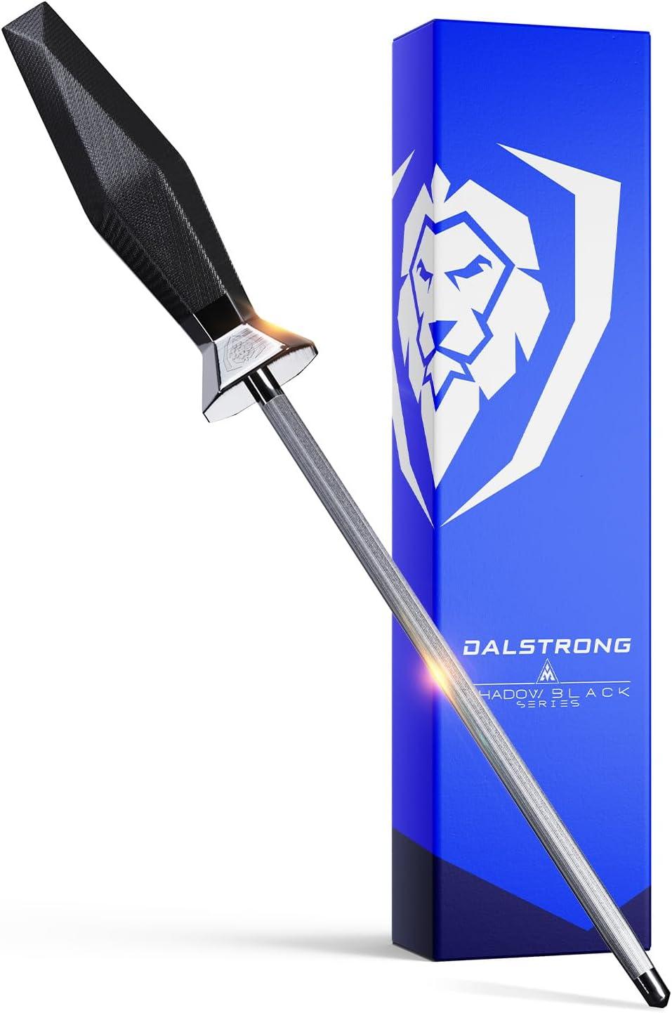 image:imageDalstrong Slicing Knife 12 inch Shadow Black Series Marauder Red Edition Red NonStick Coating High Carbon 7CR17MOVX Vacuum Treated Steel Carving Knife Kitchen Knife Slicer SheathBlack Titanium