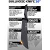 Dalstrong Butcher Knife – 10 inch – Shadow Black Series – Black Titanium Nitride Coated – High Carbon 7CR17MOV-X Vacuum Treated Steel – Breaking Kitchen Knife – Sheath – Slicing Knife – NSF Certified(10″ Bull-Nose)