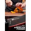 Dalstrong Chef Knife – 8 inch – Spartan Ghost Series – American Forged S35VN Powdered Steel Kitchen Knife – Maple & Red Resin Handle – Razor Sharp Cooking Knife -Sheath Included(8″ Chef’s Knife)