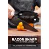 Dalstrong Chef Knife – 8 inch – Spartan Ghost Series – American Forged S35VN Powdered Steel Kitchen Knife – Maple & Red Resin Handle – Razor Sharp Cooking Knife -Sheath Included(8″ Chef’s Knife)