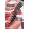Dalstrong Crixus Chef Knife – 8 inch – Scorpion Series – Exclusive Japanese V12 Ultra™ Steel – Black Damascus – Black & Red Honeycomb Resin Handle – Versatile Chopping Kitchen Knife Leather Sheath(8″ Crixus Knife)